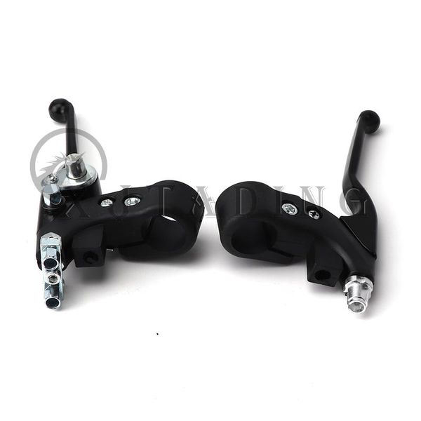 motorcycle brakes universal 7/8'' right dual twin minimoto left handle brake levers for 47cc 49cc pocket dirt bike gas scooter min