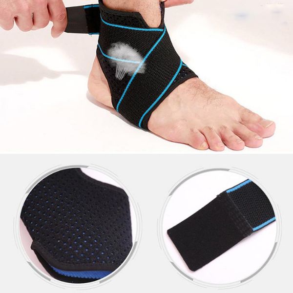 ankle support summer outdoor basketball fitness sports protector breathable joint fixation belt, Blue;black 
ankle support summer outdoor basketball fitness sports protector breathable joint fixation belt, Blue;black