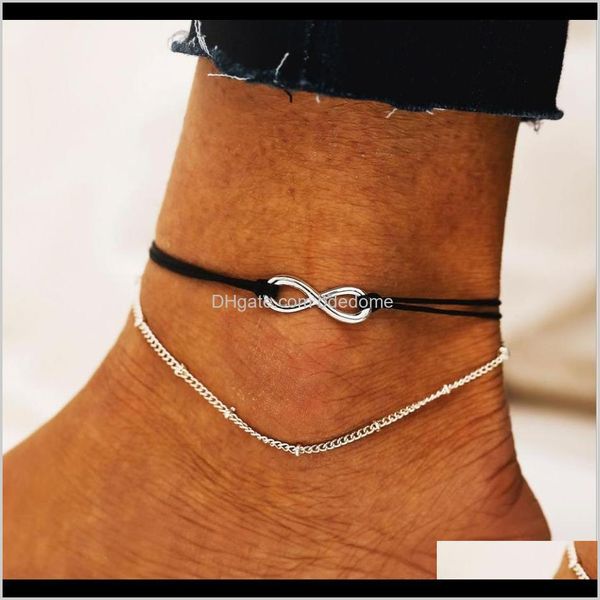 anklets jewelry drop delivery 2021 anklet set black string rope 8 shape charm satellite chain sier plated women girls foot gift 1y4ue, Red;blue
anklets jewelry drop delivery 2021 anklet set black string rope 8 shape charm satellite chain sier plated women girls foot gift 1y4ue, Red;blue