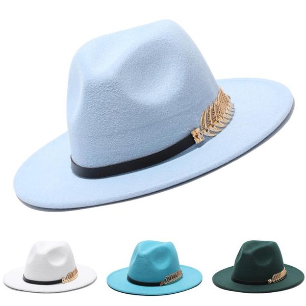 wide brim hats fedora hat women ribbon band men classic beige white wedding hip hop winter women's 2021 gorras hombre, Blue;gray
wide brim hats fedora hat women ribbon band men classic beige white wedding hip hop winter women's 2021 gorras hombre, Blue;gray