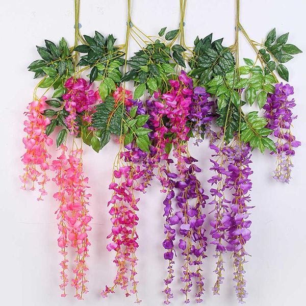 48pcs wedding decorative hanging artificial flower silk wisteria rattan floral vine for el home decor festival party supplies flowers & wrea
48pcs wedding decorative hanging artificial flower silk wisteria rattan floral vine for el home decor festival party supplies flowers & wrea
