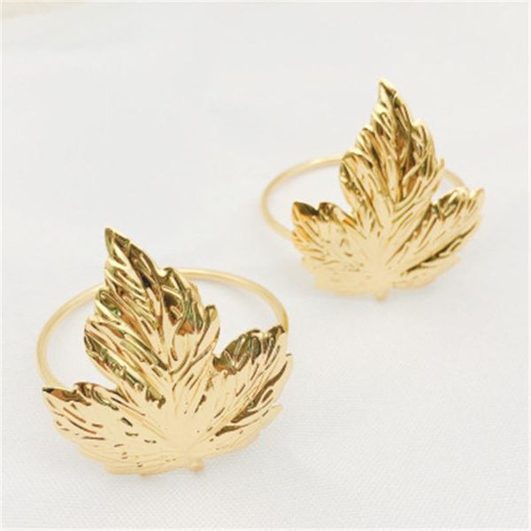 napkin rings 12 / pcs el golden leaf ring metal hollow buckle cloth factory wholesale
napkin rings 12 / pcs el golden leaf ring metal hollow buckle cloth factory wholesale