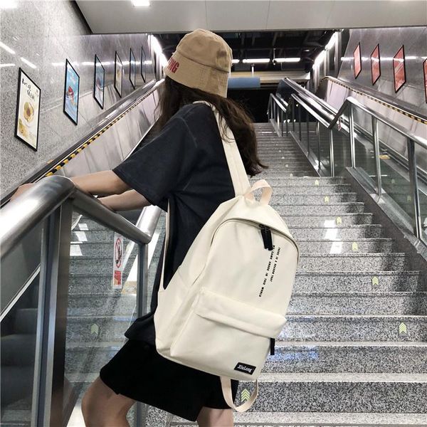 backpack teen school bag for girls solid color women bookbags middle student schoolbag large black cute letter nylon bagpack
backpack teen school bag for girls solid color women bookbags middle student schoolbag large black cute letter nylon bagpack