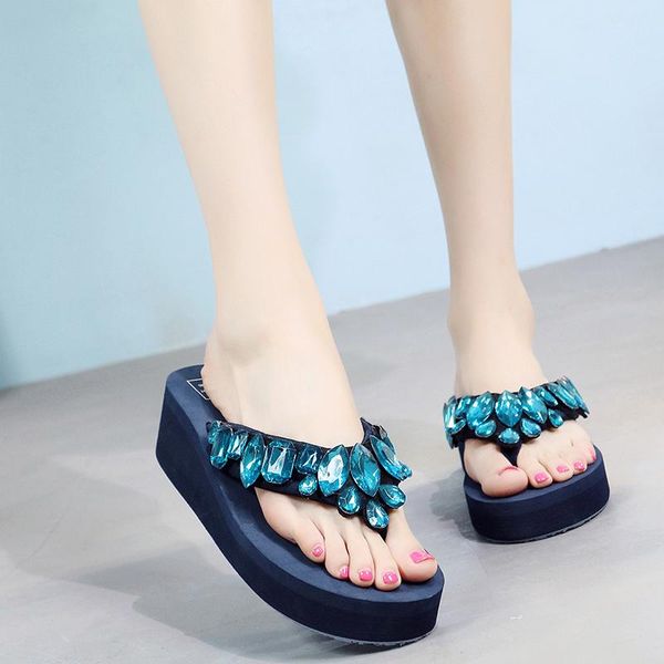 slippers elegant rhinestone jade flip flops lady fashion noble luxury woman summer cozy beach sandals women shoes mules, Black
slippers elegant rhinestone jade flip flops lady fashion noble luxury woman summer cozy beach sandals women shoes mules, Black
