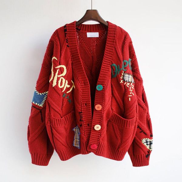 women's jackets 2021 autumn winter women cardigan warm knitted sweater coat pocket embroidery fashion knit lady loose, Black;brown
women's jackets 2021 autumn winter women cardigan warm knitted sweater coat pocket embroidery fashion knit lady loose, Black;brown