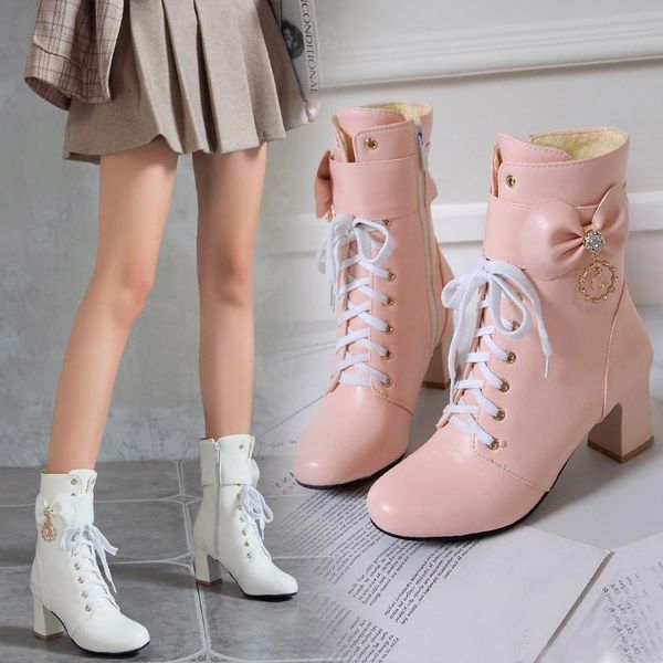 boots yqbtdl autumn high heels lace up combat for women sweet booties crystal bow heel ankle bride party lolita shoes, Black
boots yqbtdl autumn high heels lace up combat for women sweet booties crystal bow heel ankle bride party lolita shoes, Black