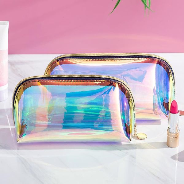 storage bags laser cosmetic bag waterproof and antie portable korean version of transparent shell hand wash
storage bags laser cosmetic bag waterproof and antie portable korean version of transparent shell hand wash
