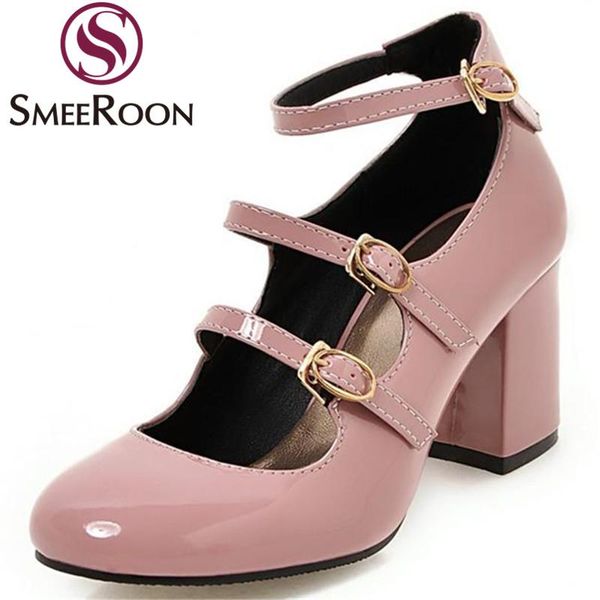 dress shoes smeeroon modern elegant ladies pumps patent leather high heels comfortable woman buckles autumn charm, Black
dress shoes smeeroon modern elegant ladies pumps patent leather high heels comfortable woman buckles autumn charm, Black