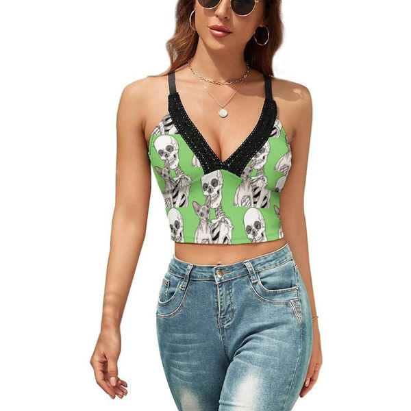 women's tanks & camis sphynx cat tank sling print chic camisole night out girl street style crop, White
women's tanks & camis sphynx cat tank sling print chic camisole night out girl street style crop, White