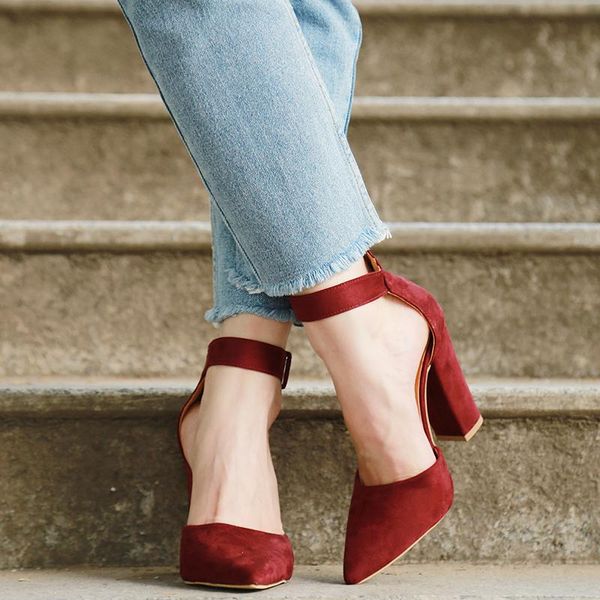 dress shoes woman wedding brand strap heels classic heeled sandals .5cm ladies red pointed platform pumps, Black
dress shoes woman wedding brand strap heels classic heeled sandals .5cm ladies red pointed platform pumps, Black