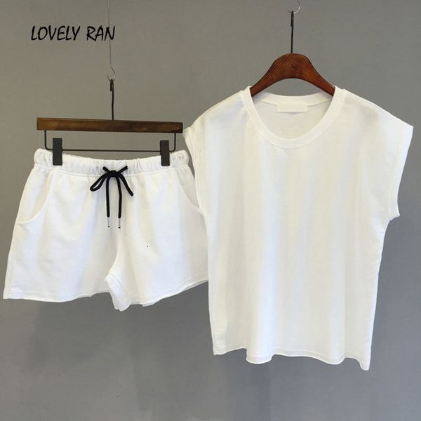women's shorts korean simple solid 2 piece women sets sleeveless tshirt elastic wide leg female set summer casual fashion suit 88, White;black
women's shorts korean simple solid 2 piece women sets sleeveless tshirt elastic wide leg female set summer casual fashion suit 88, White;black