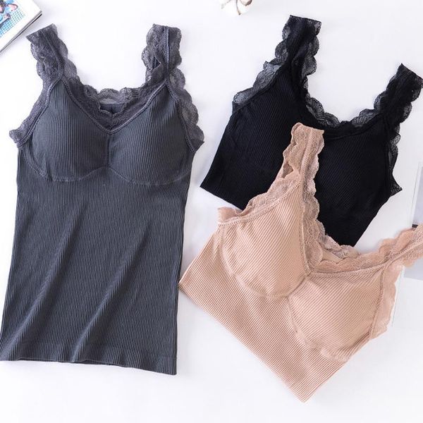 lace cotton vest women lingerie pad sleeveless straps summer print tube tank one-piece female camisoles underwear & tanks, Black;white
lace cotton vest women lingerie pad sleeveless straps summer print tube tank one-piece female camisoles underwear & tanks, Black;white