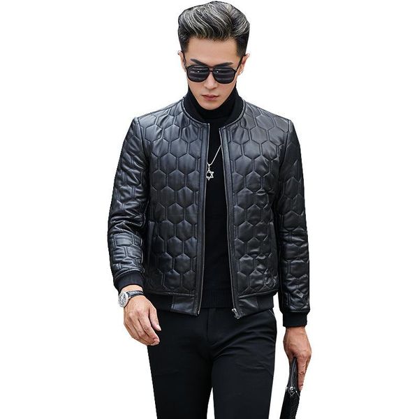 men's leather & faux mens jacket real sheepskin coat short genuine men autumn bomber parka deri mont sy2885g kj5226, Black
men's leather & faux mens jacket real sheepskin coat short genuine men autumn bomber parka deri mont sy2885g kj5226, Black