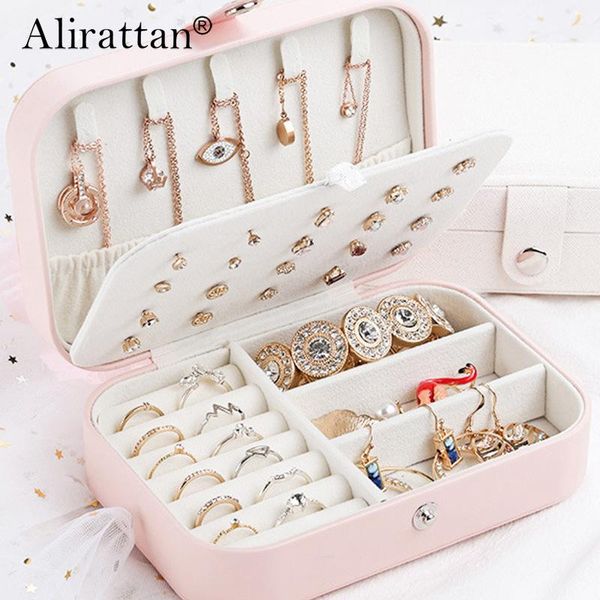 double-layer high capacity leather jewellery box ear stud earrings ornament storage multi-function large jewelry cosmetic bags & cases
double-layer high capacity leather jewellery box ear stud earrings ornament storage multi-function large jewelry cosmetic bags & cases
