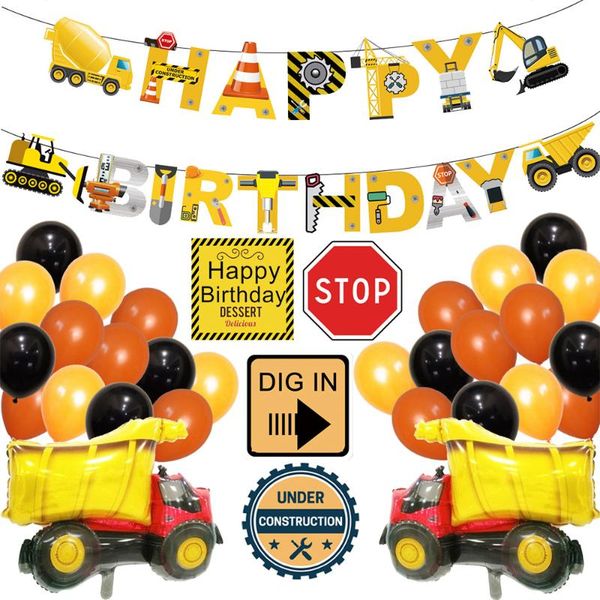 construction birthday decoration vehicle truck banner excavatorlatex ballons party decorations kids baby shower favors sashes
construction birthday decoration vehicle truck banner excavatorlatex ballons party decorations kids baby shower favors sashes