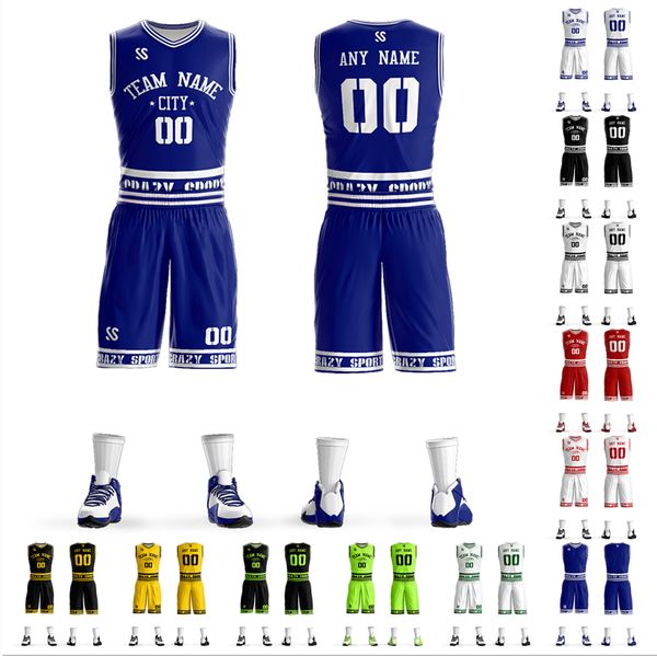 personalized custom sublimation basketball vest shorts suit sports jersey new print design basketball jersey men's youth training suit, Black
personalized custom sublimation basketball vest shorts suit sports jersey new print design basketball jersey men's youth training suit, Black