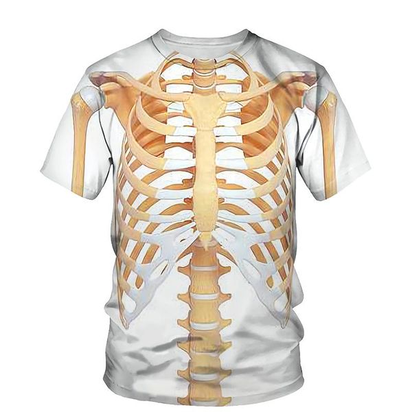 men's t-shirts 3d human bones print t-shirt men 2021 summer o neck short sleeve tees funny outfit style male clothes casual, White;black
men's t-shirts 3d human bones print t-shirt men 2021 summer o neck short sleeve tees funny outfit style male clothes casual, White;black