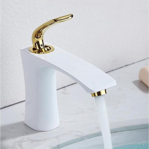 bathroom sink faucets basin gold and white brass single handle cold wash mixer water tap lavatory
bathroom sink faucets basin gold and white brass single handle cold wash mixer water tap lavatory