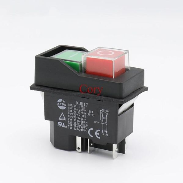 smart home control 1pc ac250v 16a waterproof electromagnetic push button switch 4/5pin kjd17 220-240vunder-voltage protection starter safety
smart home control 1pc ac250v 16a waterproof electromagnetic push button switch 4/5pin kjd17 220-240vunder-voltage protection starter safety