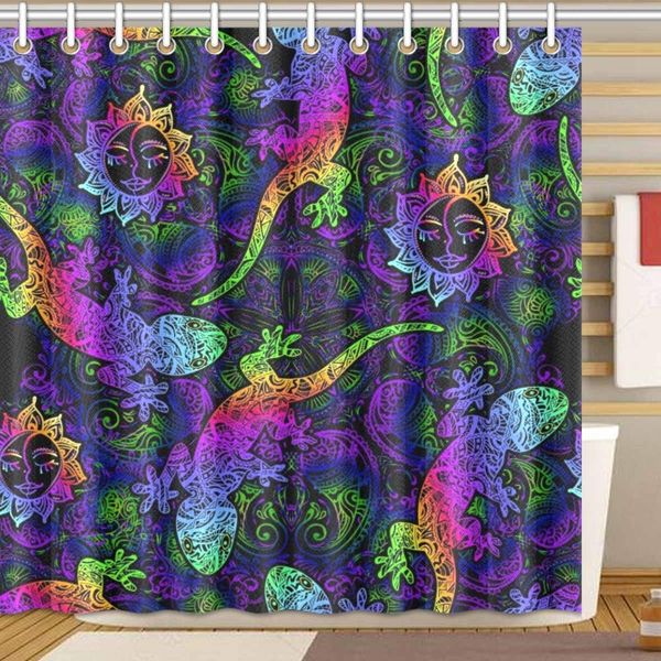 gecko lizards boho suns mandalas shower curtain bathroom sets, novelty bath decoration polyester curtain 72 x 72 inches
gecko lizards boho suns mandalas shower curtain bathroom sets, novelty bath decoration polyester curtain 72 x 72 inches