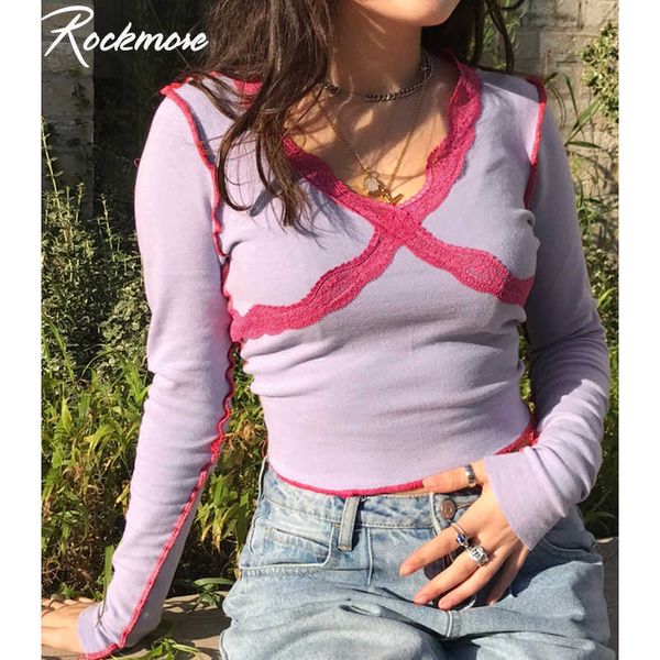 rockmore lace t-shirt bodycon crop women's long sleeve clothing 2020 vintage harajuku y2k streetwear egirl tee shirt y0621, White
rockmore lace t-shirt bodycon crop women's long sleeve clothing 2020 vintage harajuku y2k streetwear egirl tee shirt y0621, White