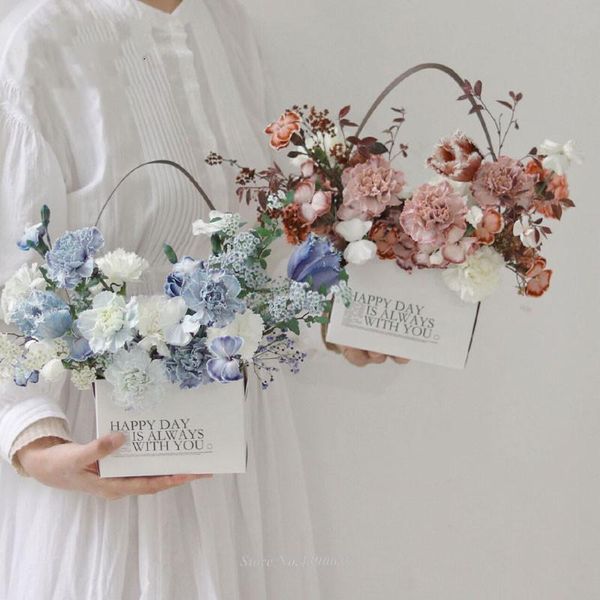 gift wrap 4pcs flower packaging box with handle arrangement boxes waterproof kraft paper bags basket
gift wrap 4pcs flower packaging box with handle arrangement boxes waterproof kraft paper bags basket