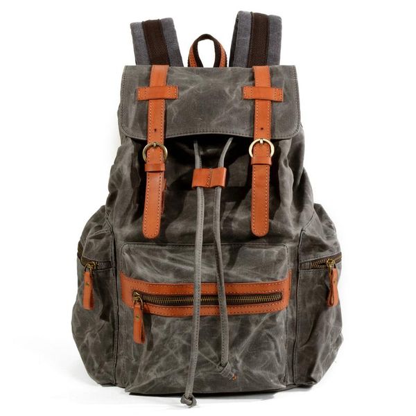 backpack waterproof canvas with cowhide for men and women middle school students
backpack waterproof canvas with cowhide for men and women middle school students