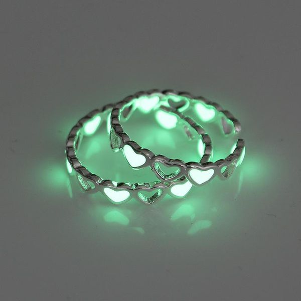 cluster rings couple simple heart shape luminous ring glowing in dark silver color for women men girls glow hollow love, Golden;silver
cluster rings couple simple heart shape luminous ring glowing in dark silver color for women men girls glow hollow love, Golden;silver