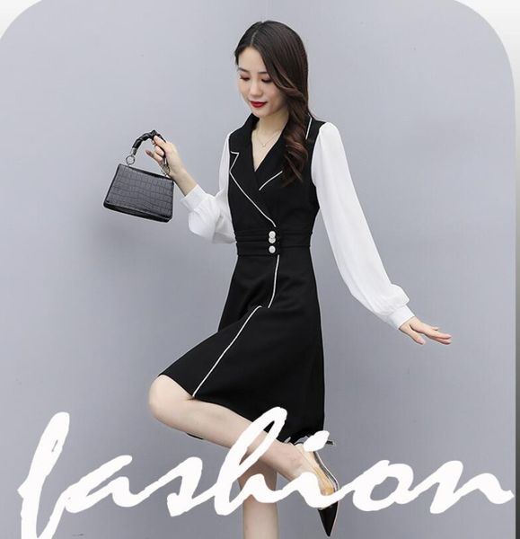 dress the fat sister wears a temperament little black dres-s for autumn and winter, high-end plus size women's clothing, street style,, Black;gray
dress the fat sister wears a temperament little black dres-s for autumn and winter, high-end plus size women's clothing, street style,, Black;gray