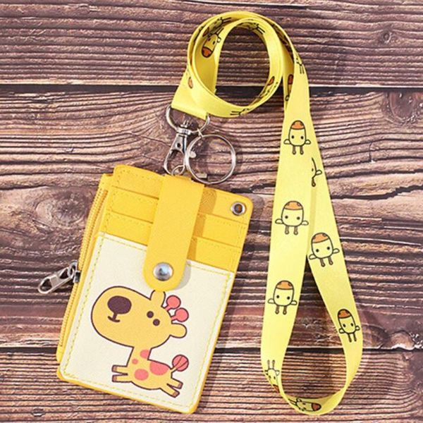 card holders cartoon id holder wallet halter student bus cover money coin purse zipper pouch hanging neck multifunction bag, Brown;gray
card holders cartoon id holder wallet halter student bus cover money coin purse zipper pouch hanging neck multifunction bag, Brown;gray