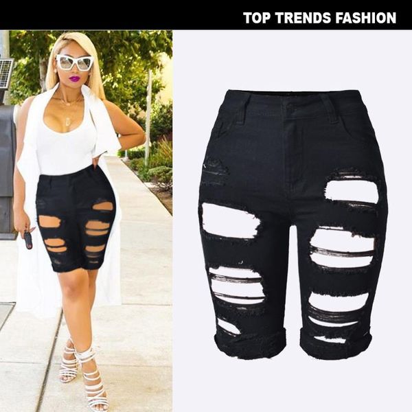 women's shorts wholesale streetwear ladies high waist jeans feminino 2021 summer black denim women ripped y2k fitness, White;black
women's shorts wholesale streetwear ladies high waist jeans feminino 2021 summer black denim women ripped y2k fitness, White;black
