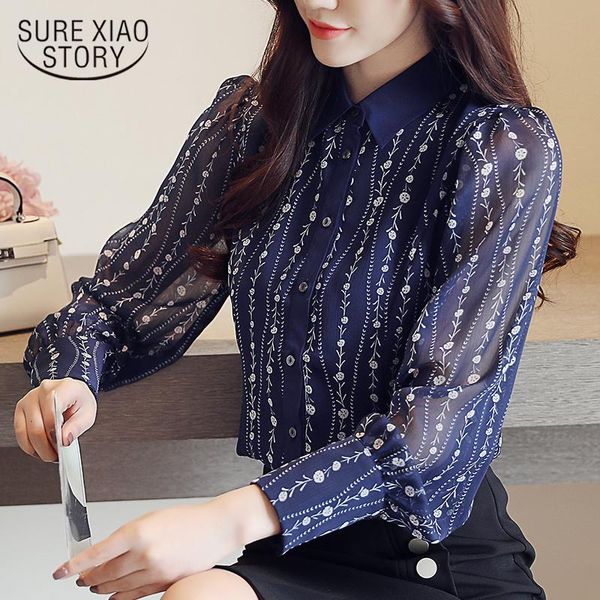 women's blouses & shirts women blouse fashion 2021 chiffon long sleeves and print floral female clothes blusas 1011 40, White
women's blouses & shirts women blouse fashion 2021 chiffon long sleeves and print floral female clothes blusas 1011 40, White