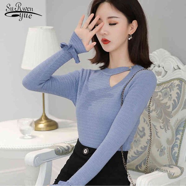 autumn solid pullover women sweaters o-neck casual slim fit jumper knitted sweater long sleeve pull femme 6505 50 210427, White;black
autumn solid pullover women sweaters o-neck casual slim fit jumper knitted sweater long sleeve pull femme 6505 50 210427, White;black
