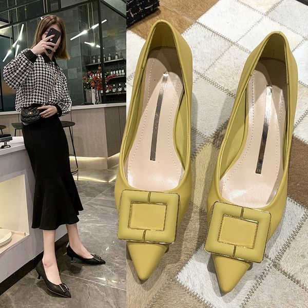 luxury dress shoes single shoe lady 2021 spring korean pointed fashion fairy style shallow mouth thin heel casual high-heeled sho trend, Black
luxury dress shoes single shoe lady 2021 spring korean pointed fashion fairy style shallow mouth thin heel casual high-heeled sho trend, Black