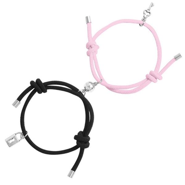 charm bracelets key and lock hand-woven couple gift adjustable lucky bracelet magnetic combination set jewelry wholesale, Golden;silver
charm bracelets key and lock hand-woven couple gift adjustable lucky bracelet magnetic combination set jewelry wholesale, Golden;silver