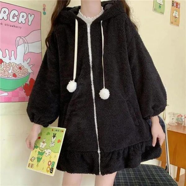 women's hoodies & sweatshirts hoodie harajuku kawai ear sweatshirt women coats oversize cute japanese style clothes parkas, Black
women's hoodies & sweatshirts hoodie harajuku kawai ear sweatshirt women coats oversize cute japanese style clothes parkas, Black
