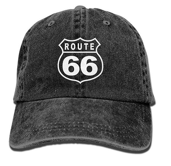 route 66 vacation highway road sign washed retro adjustable denim hats trucker hats for women and men, Blue;gray
route 66 vacation highway road sign washed retro adjustable denim hats trucker hats for women and men, Blue;gray