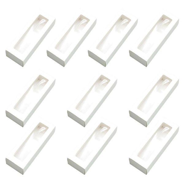 gift wrap 10pcs macaron pvc boxes with clear window paper packaging box cookie containers for home dessert shop (white paper, small)
gift wrap 10pcs macaron pvc boxes with clear window paper packaging box cookie containers for home dessert shop (white paper, small)