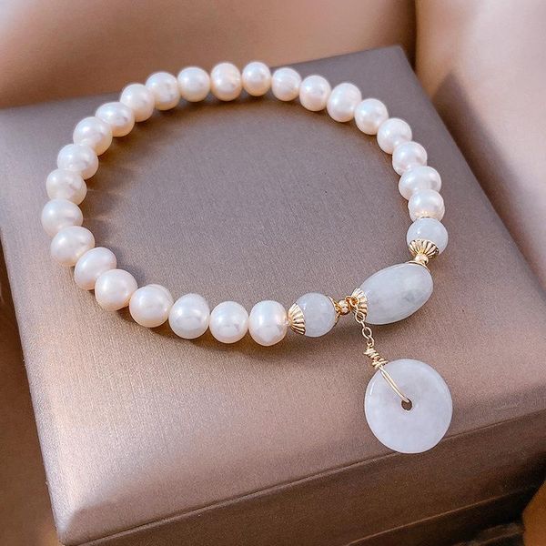 charm bracelets jade freshwater pearl retro girlfriend bead bracelet female 2021 beaded ins niche design jewelry, Golden;silver
charm bracelets jade freshwater pearl retro girlfriend bead bracelet female 2021 beaded ins niche design jewelry, Golden;silver