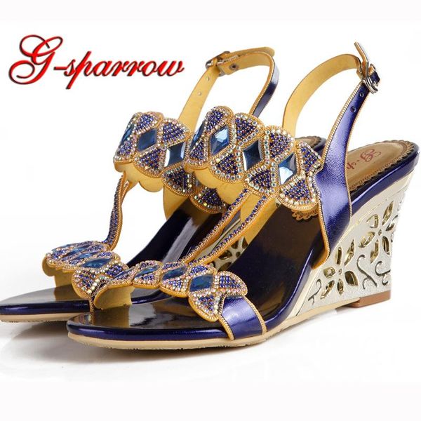 blue rhinestone wedge sandals with ankle straps open toe women pumps handmade bridal dress shoes cinderella prom heels, Black
blue rhinestone wedge sandals with ankle straps open toe women pumps handmade bridal dress shoes cinderella prom heels, Black