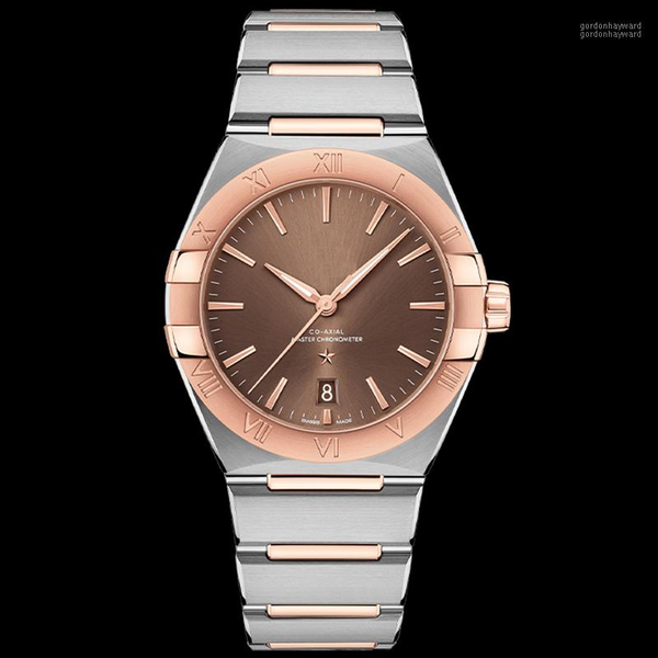 wristwatches business luxury sapphire men's automatic watch all stainless steel mechanical for men brand male clock montre homme, Slivery;brown
wristwatches business luxury sapphire men's automatic watch all stainless steel mechanical for men brand male clock montre homme, Slivery;brown