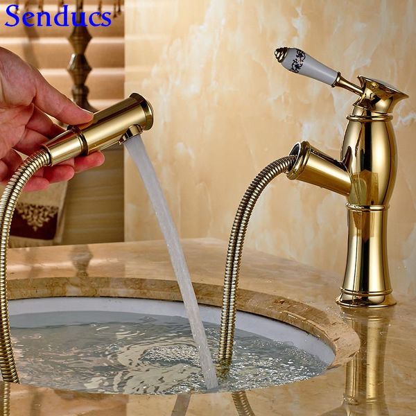 senducs gold pull out bathroom mixer tap european style down basin sink faucet quality brass faucets
senducs gold pull out bathroom mixer tap european style down basin sink faucet quality brass faucets