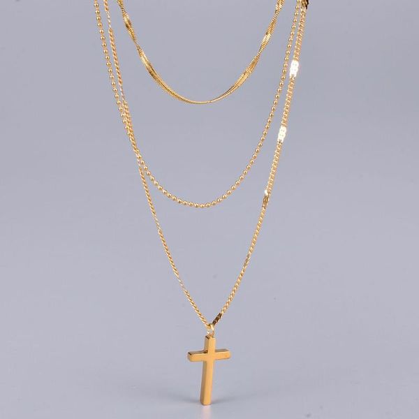 pendant necklaces cross stacked necklace women men 2021 trendy klace pstyle gold color fashion multialyer chains, Silver
pendant necklaces cross stacked necklace women men 2021 trendy klace pstyle gold color fashion multialyer chains, Silver