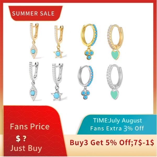 hoop & huggie mc 925 sterling silver korean woman earrings turquoise diamond small earring for party zircons piercing, Golden;silver
hoop & huggie mc 925 sterling silver korean woman earrings turquoise diamond small earring for party zircons piercing, Golden;silver