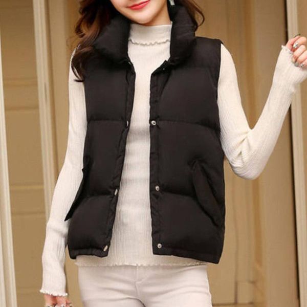 women's vests winter jackets for women 2021 pockets cardigan sleeveless black white warm keeping cotton vest parkas outwear chaleco muj
women's vests winter jackets for women 2021 pockets cardigan sleeveless black white warm keeping cotton vest parkas outwear chaleco muj