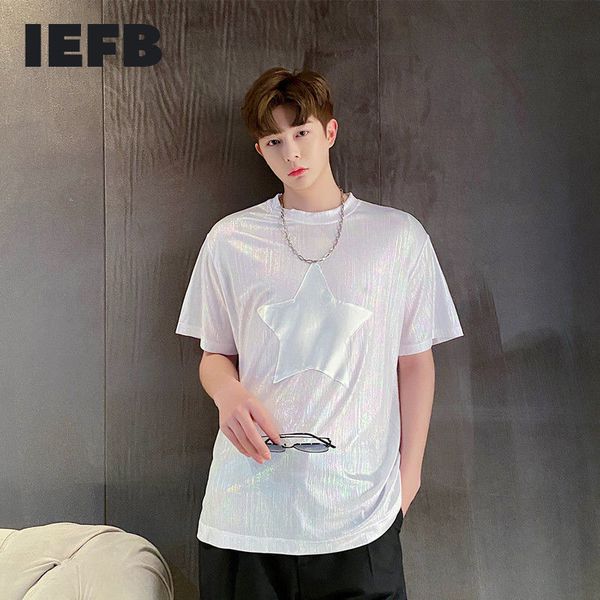 iefb fashion men's personalized colorful silver five pointed star short sleeve t-shirt summer round collar tee 9y6664 210524, White;black
iefb fashion men's personalized colorful silver five pointed star short sleeve t-shirt summer round collar tee 9y6664 210524, White;black