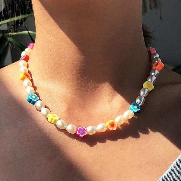 chains bohemian necklace for women sweet colorful little daisy acrylic flowers clavicle boho pearl beads ethnic chain girl jewelry, Silver
chains bohemian necklace for women sweet colorful little daisy acrylic flowers clavicle boho pearl beads ethnic chain girl jewelry, Silver