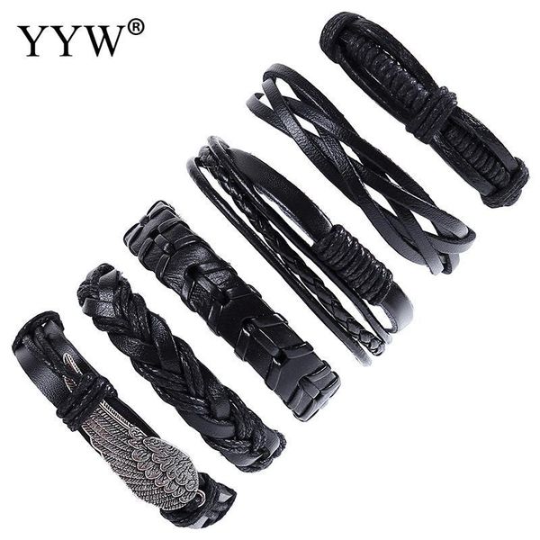 charm bracelets wholesale pu leather braided wrap bracelet set for men antique sileve color plated wing women vintage punk casual jewelry, Golden;silver
charm bracelets wholesale pu leather braided wrap bracelet set for men antique sileve color plated wing women vintage punk casual jewelry, Golden;silver