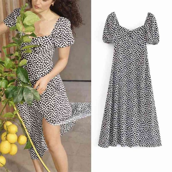 women summer vintage print dress za short sleeve v-neck high waist female elegant mid-calf dresses vestidos clothing 210513, Black;gray
women summer vintage print dress za short sleeve v-neck high waist female elegant mid-calf dresses vestidos clothing 210513, Black;gray