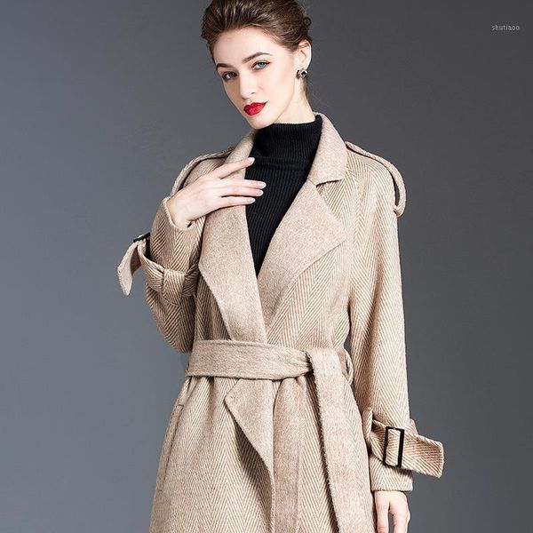 women's wool & blends 2021 lnms coat tweed jacket fall clothes for women autumn, Black
women's wool & blends 2021 lnms coat tweed jacket fall clothes for women autumn, Black